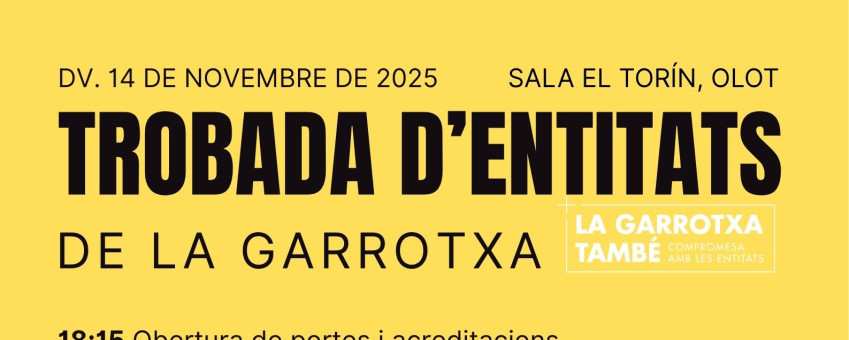 Cartell TROBADA D’ENTITATS