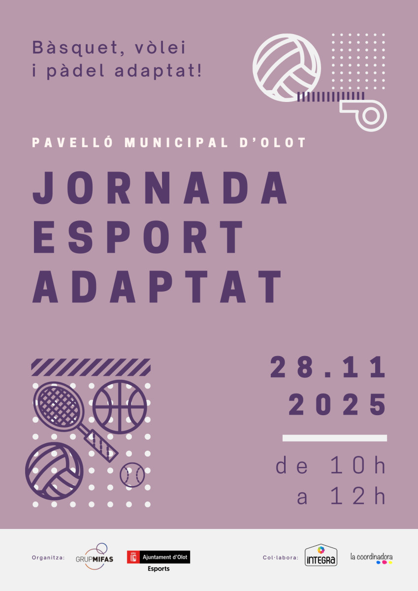 Cartell A3 - Jornada d'esport adaptat a la Garrotxa