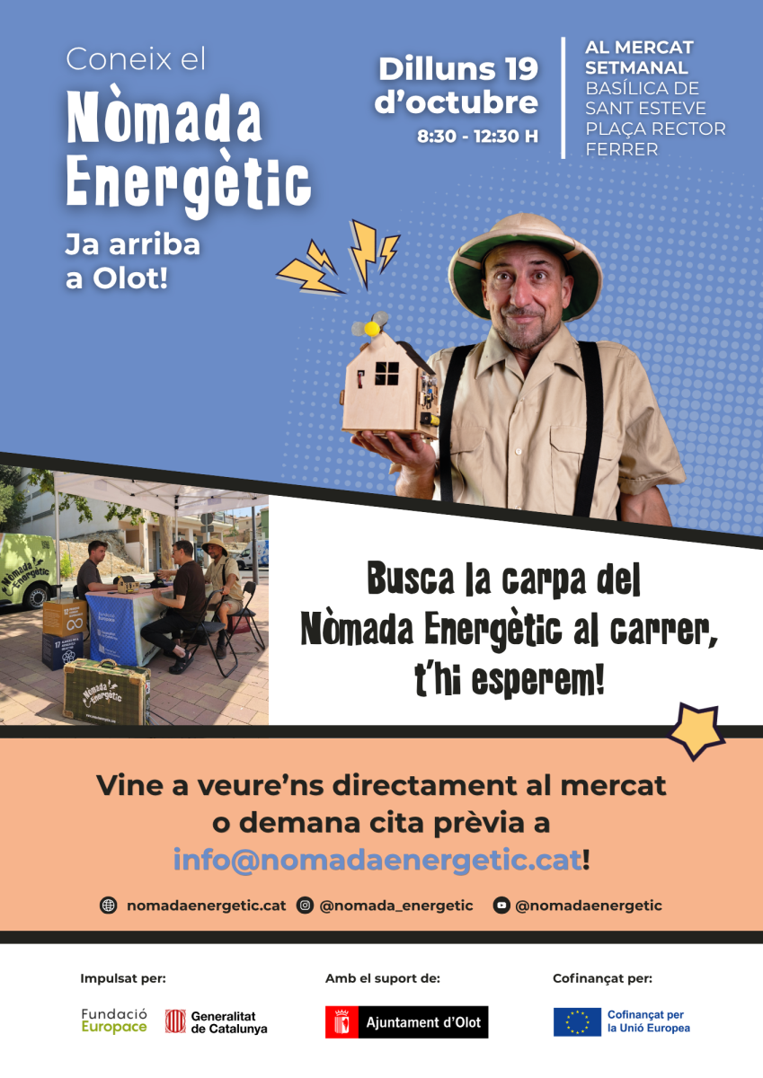 Cartell Olot Nòmada Energètic (Cartell (A3 vertical)