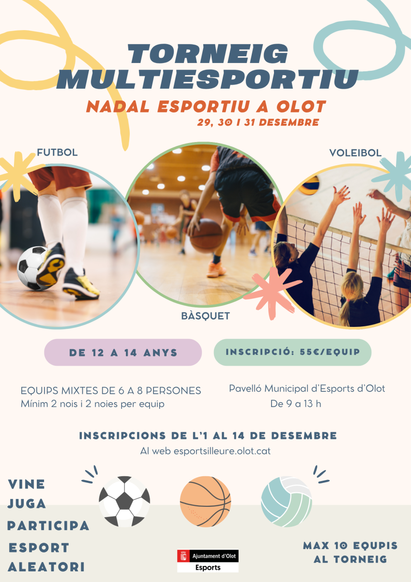Cartell Torneig Multiesportiu de Nadal 25-26