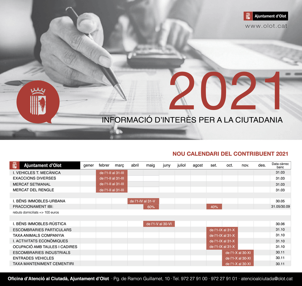 Calendari contribuent 2021