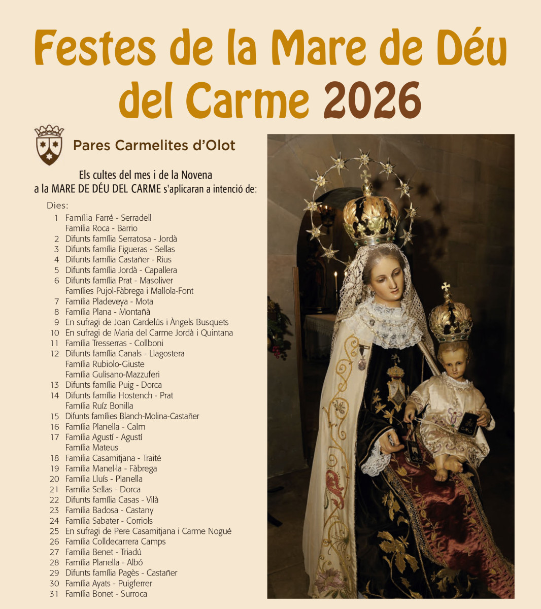 Portada_2026 cartell FESTA DEL CARME
