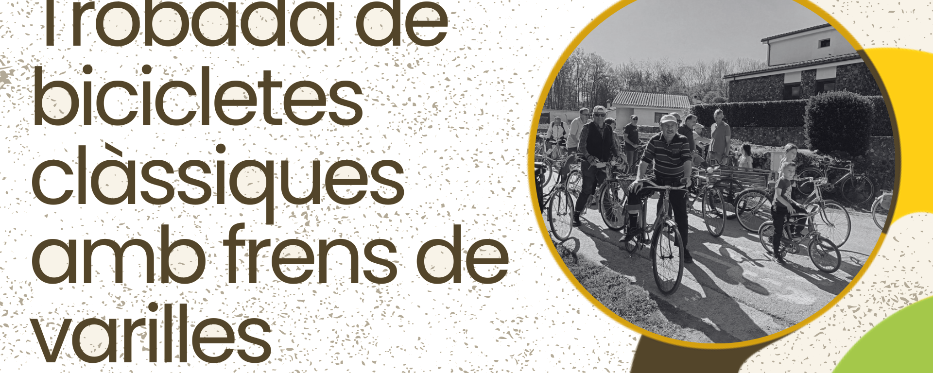 Trobada de bicicletes clàssiques amb frens de varilles