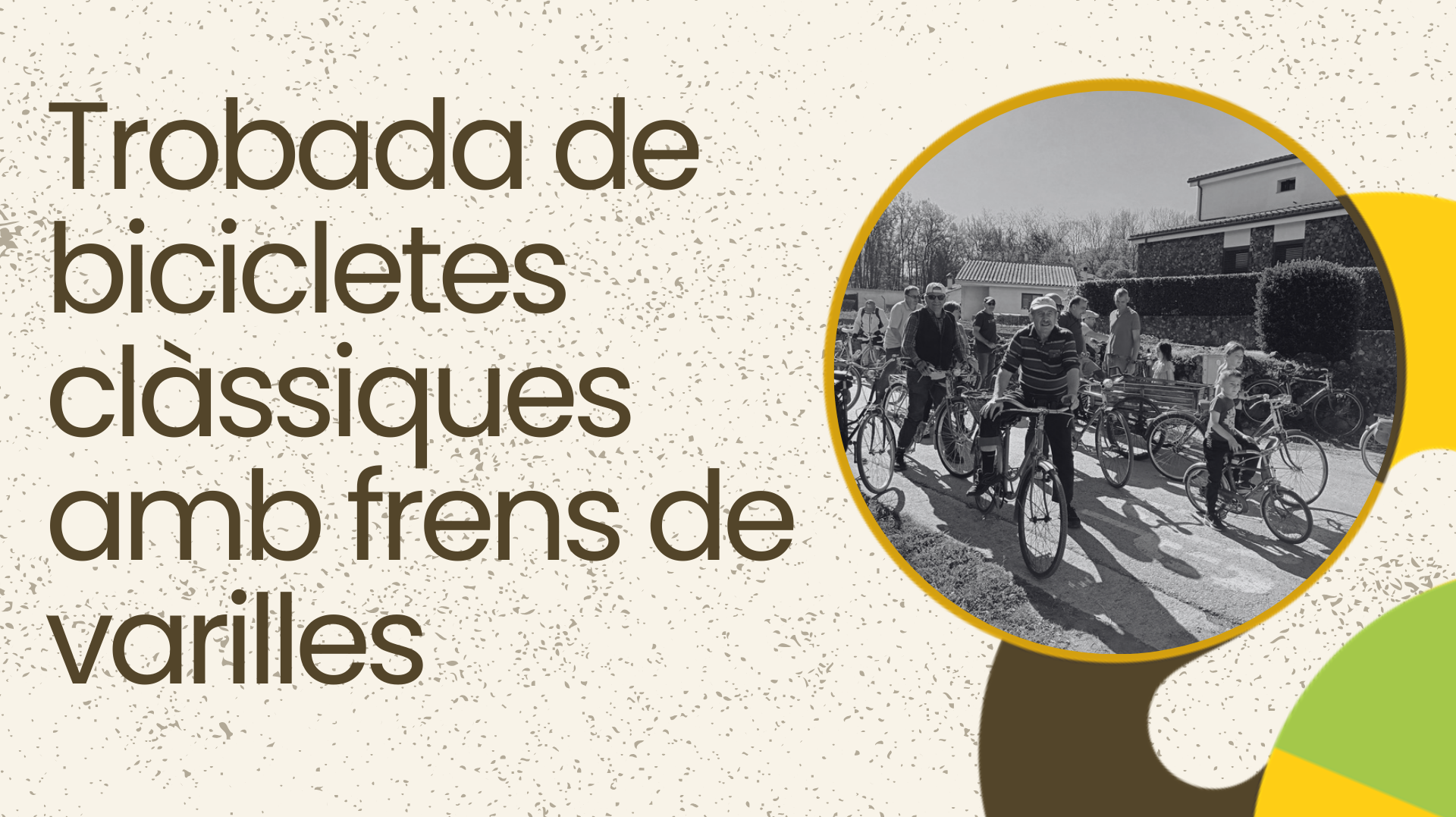 Trobada de bicicletes clàssiques amb frens de varilles